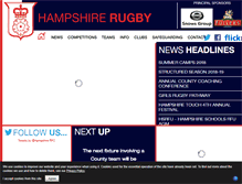 Tablet Screenshot of hampshirerugby.co.uk